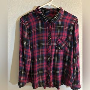 Gently worn Rails Hunter plaid shirt sz L